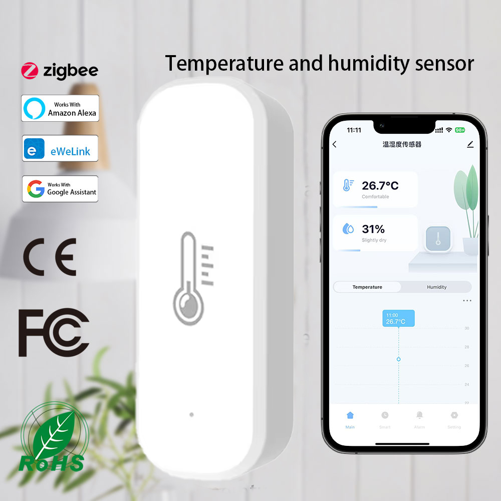 Home Security Alexa - Ewelink Zigbee 3.0 draadloze temperatuur- en