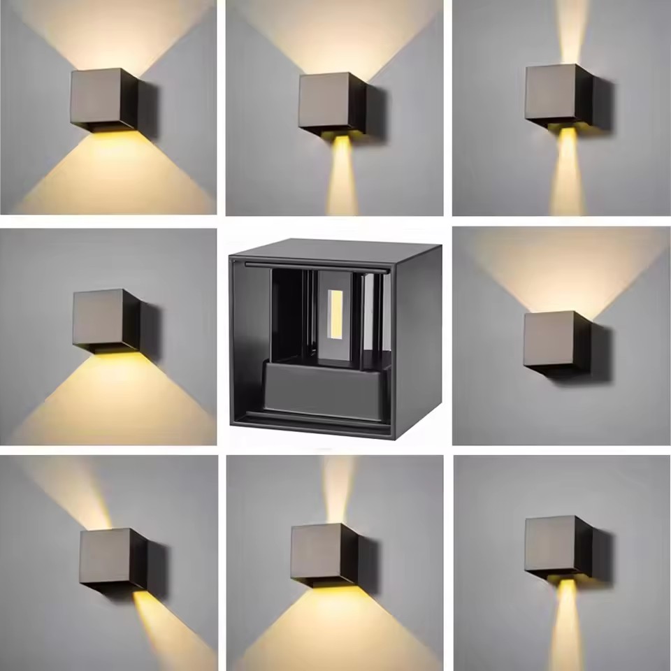 Home Security Yard Sign - 6W/12W LED-wandlamp Buiten Waterdicht IP65 Veranda