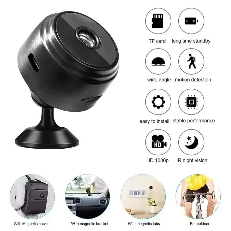 Home Security Bell - A9 Mini WiFi HD 1080P Beveiligingscamera
