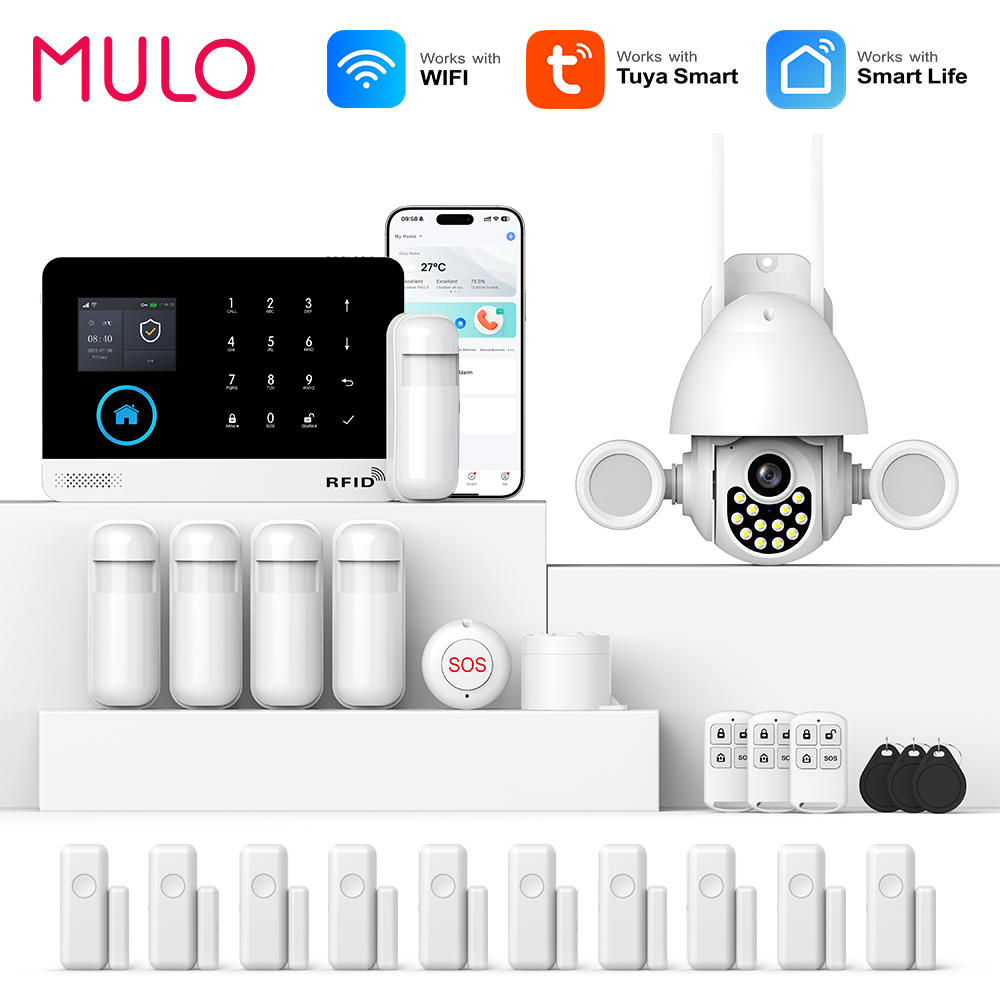 Home Security Alexa - MULO Alarmsysteem voor inbraakbeveiliging thuis 433MHz