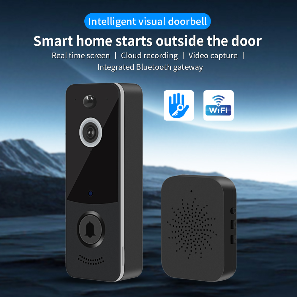 Home Security Bell - 1080P WIFI Video Deurbel TTLOCK App