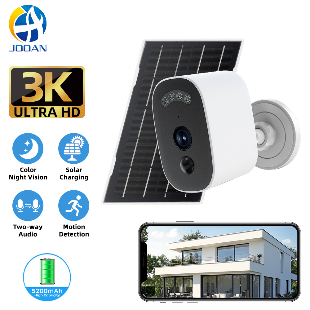 Home Security Bell - Jooan 3K HD Solar Beveiligingscamera Buiten