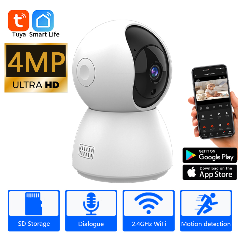 Home Security Xiaomi - HD 4MP Tuya Smart Mini WiFi