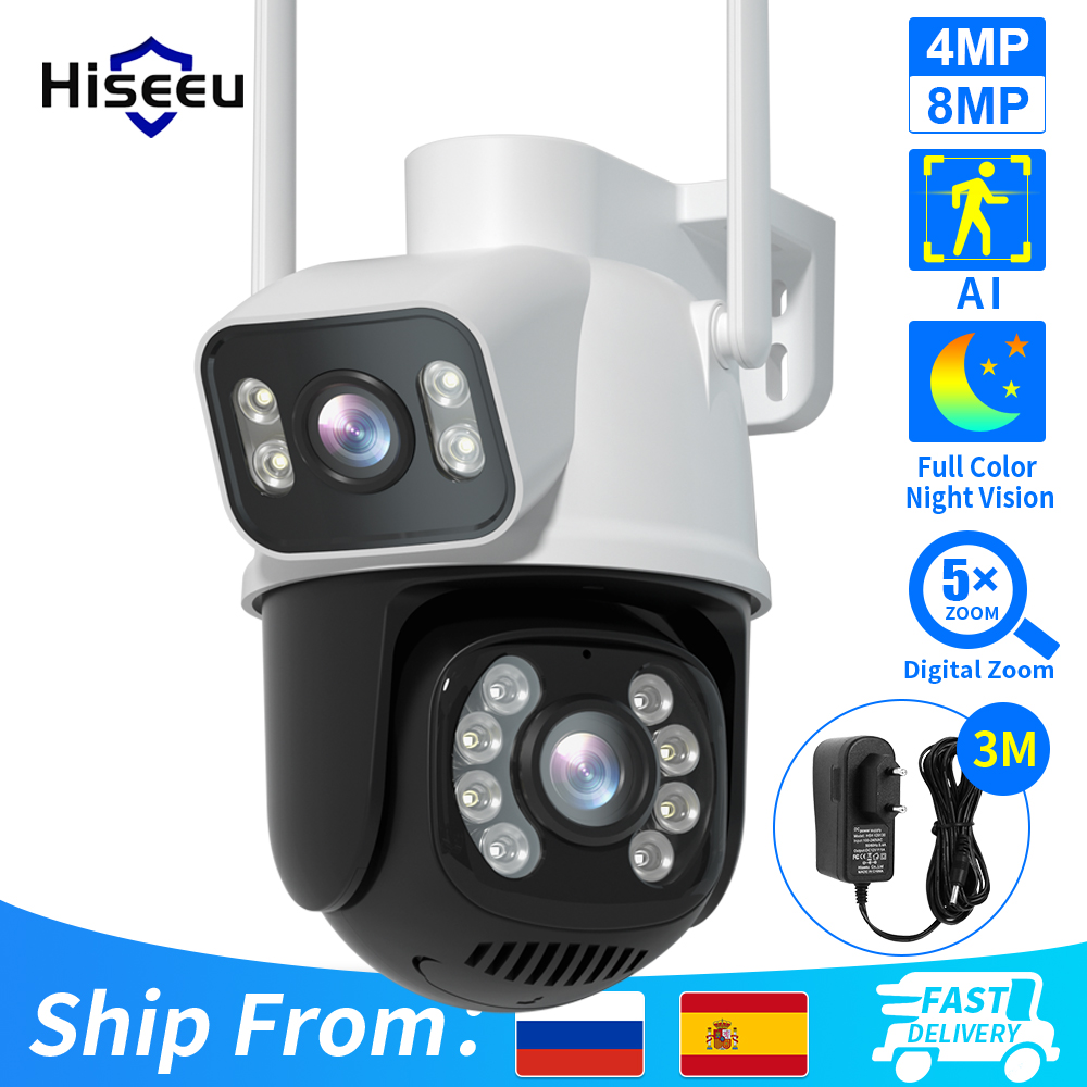 Home Security Xiaomi - Hiseeu 4K 8MP PTZ Wifi IP