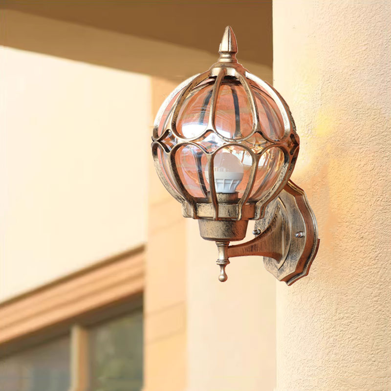 Home Security Yard Sign - Retro Europese buitenwandlamp Villa Tuin Veranda