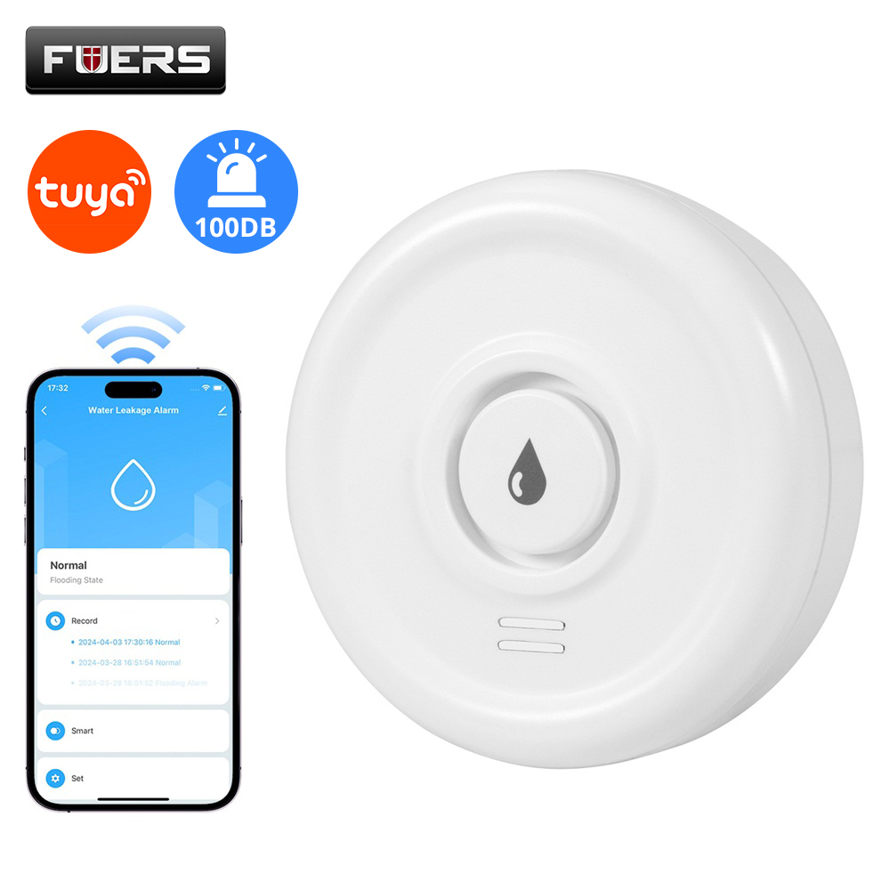 Home Security Equipment - Fuers Waterlekkage Detector Smart Home Alarm