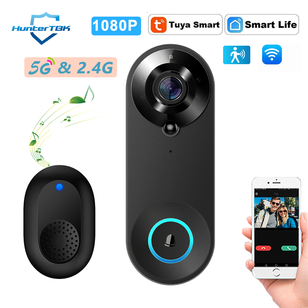 Home Security Bell - 5G 2.4G WiFi Video Deurbel 1080P