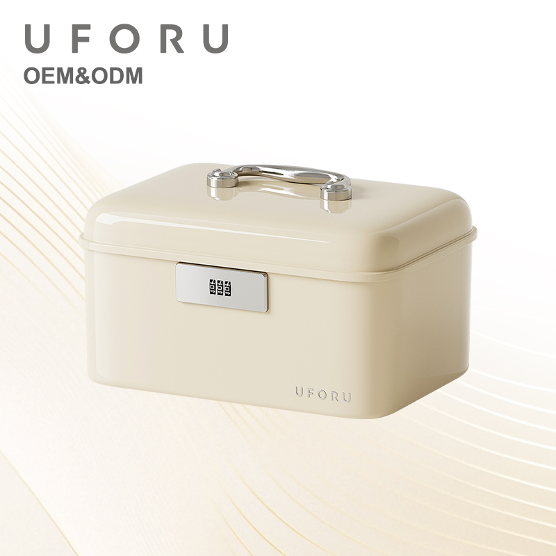 Home Security Equipment - UFORU Opbergbox met handvat, afsluitbaar, dubbele