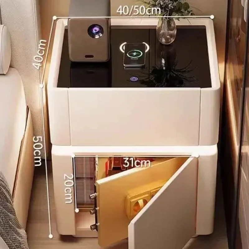 Home Security America - Nachtkastje Beveiliging Multifunctioneel Draadloos opladen Wachtwoordvergrendeling