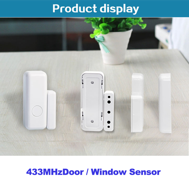 Home Security Alexa - ACJ 433 mhz Deursensoren Draadloze Magnetische