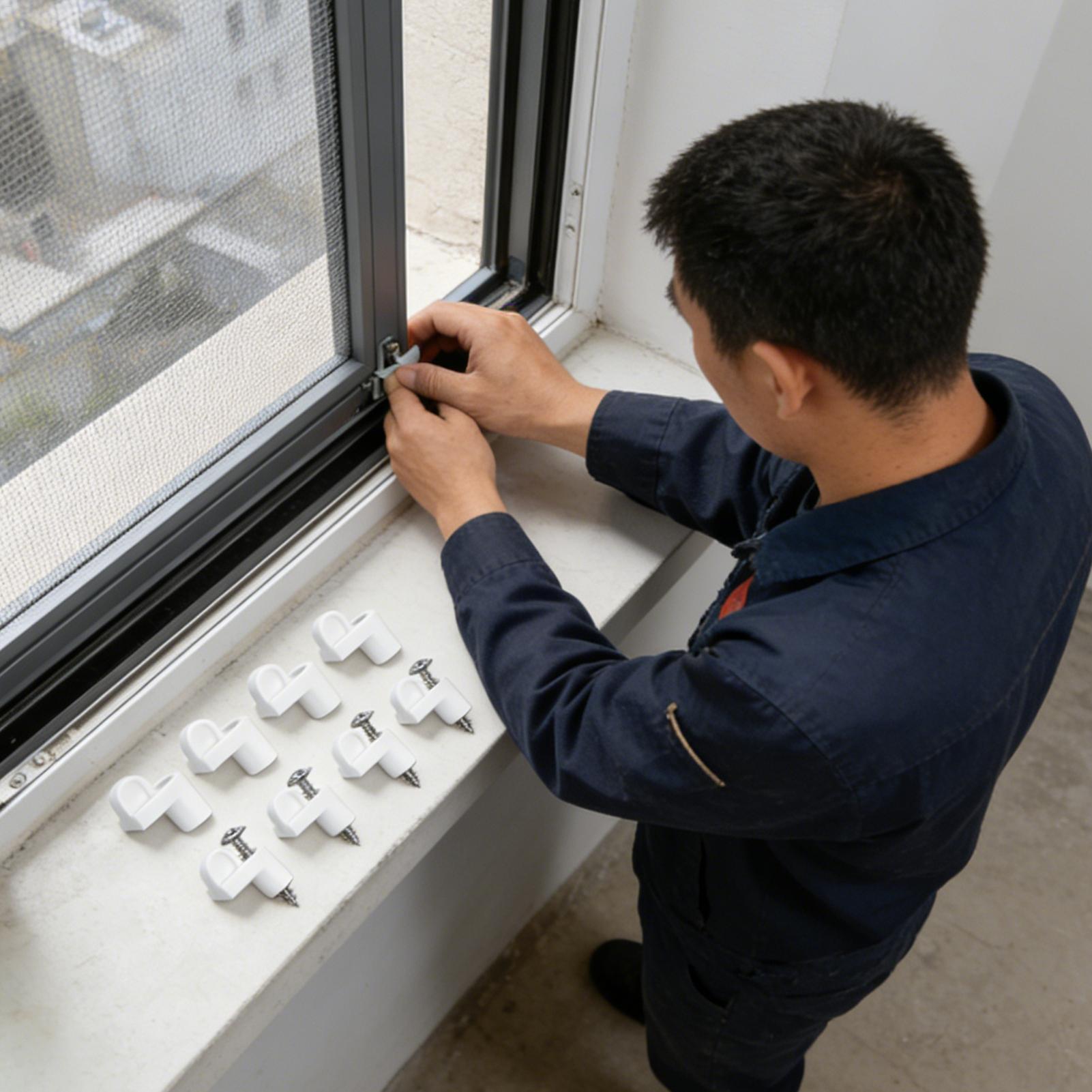Venster Scherm Clips 3/8-Inch  - Home Security Ring recensie en prijs