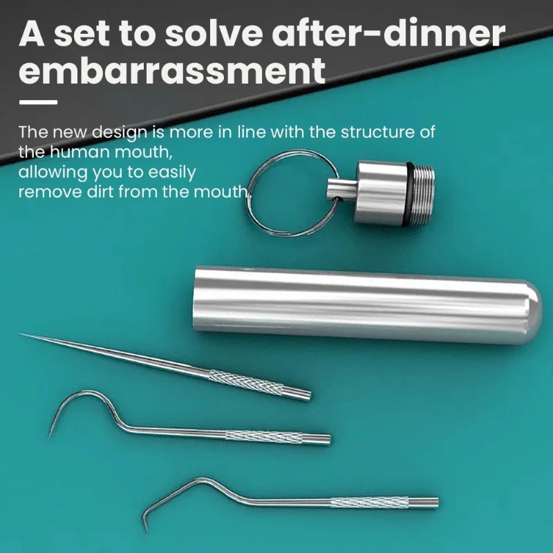 Roestvrijstalen tandenstoker D - Lock Picking Set recensie en prijs