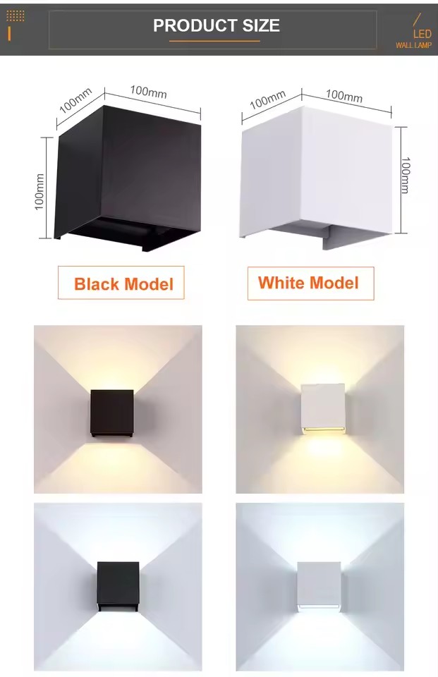 6W/12W LED-wandlamp Buiten Wat - Home Security Yard Sign recensie en prijs