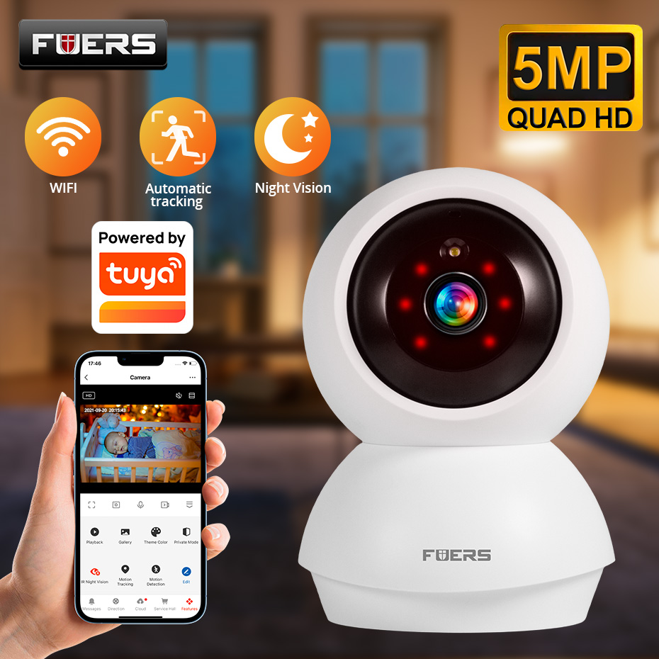 Fuers 5MP WiFi-camera voor bin - Home Security Xiaomi recensie en prijs