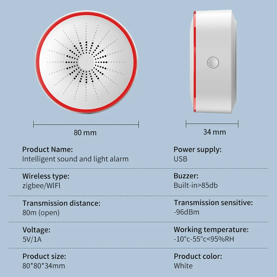 Tuya WiFi ZigBee Smart Alarm S - Home Security Equipment recensie en prijs