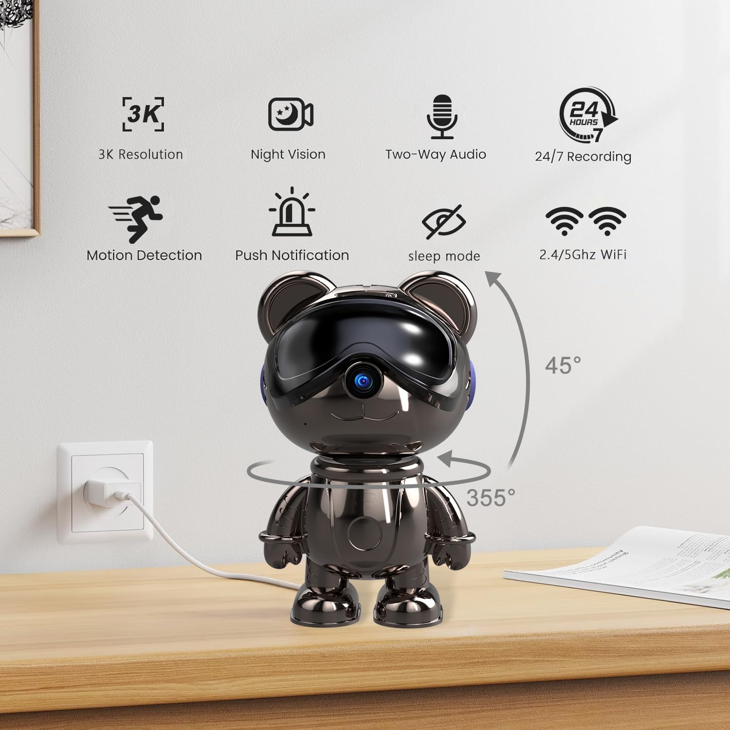 WiFi-beveiligingscamera voor b - Home Security Alexa recensie en prijs
