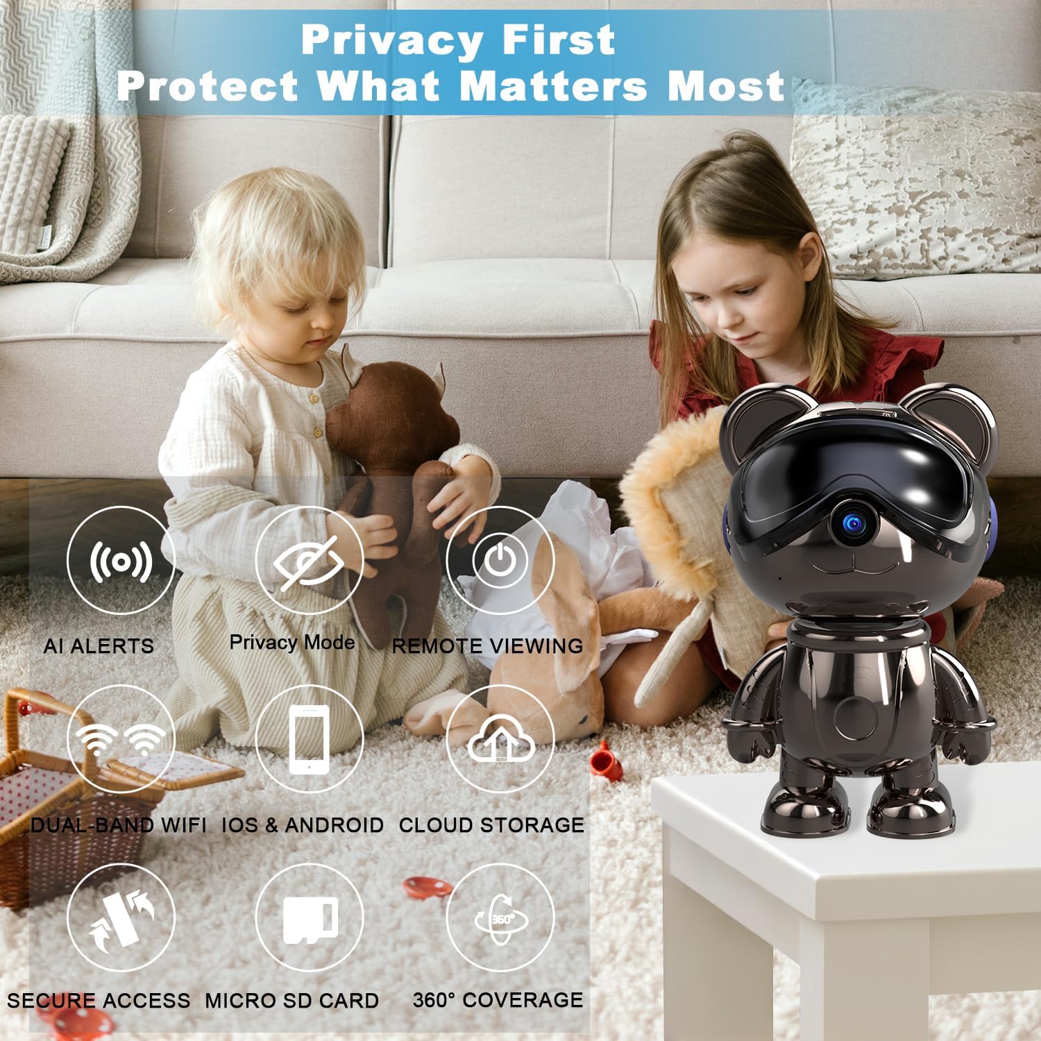 WiFi-beveiligingscamera voor b - Home Security Alexa recensie en prijs
