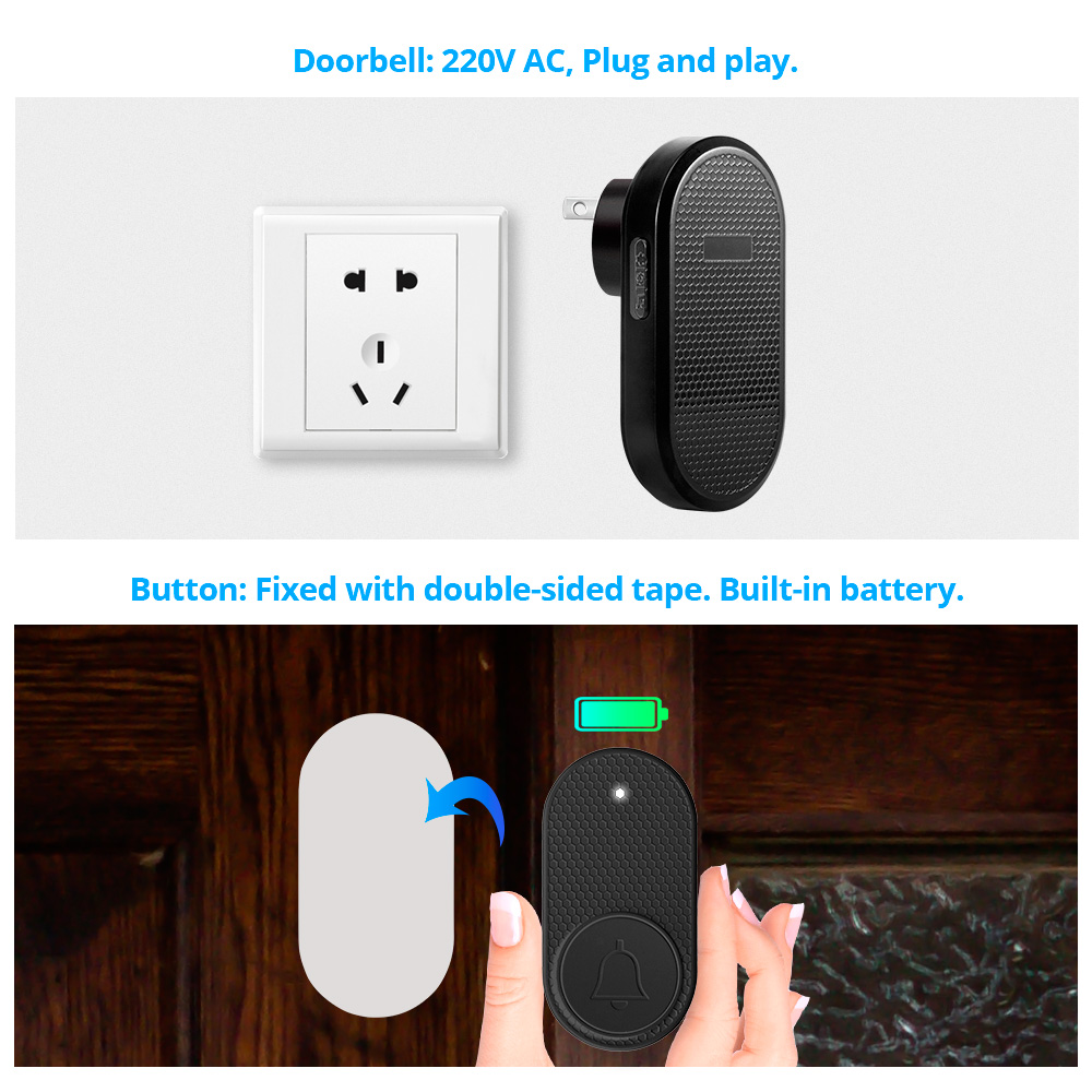 M558 Draadloze slimme deurbel  - Home Security Bell recensie en prijs