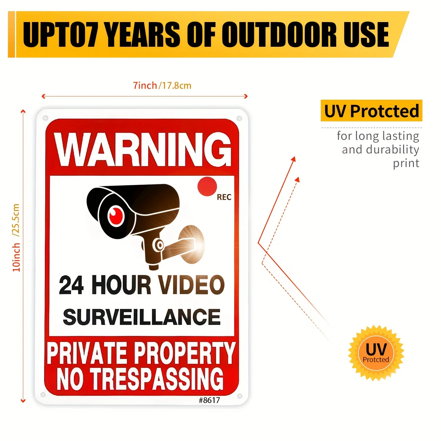 Waarschuwingsbord voor videobe - Home Security Yard Sign recensie en prijs