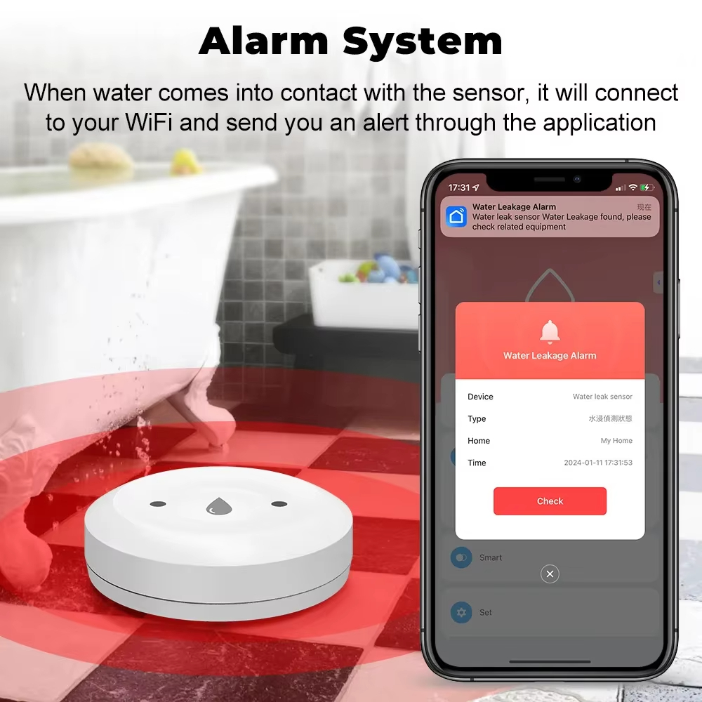Tuya ZigBee 3.0 Waterlekdetect - Home Security Alexa recensie en prijs