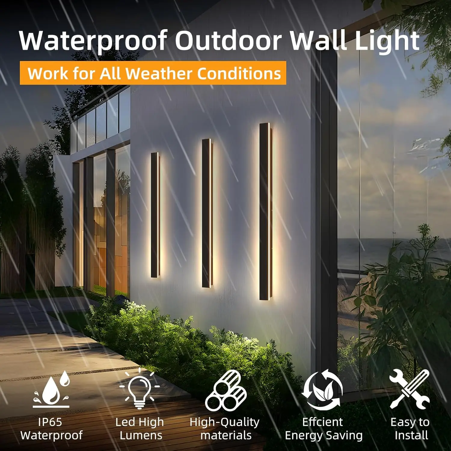 Lineaire buitenmuur IP65 water - Home Security Yard Sign recensie en prijs