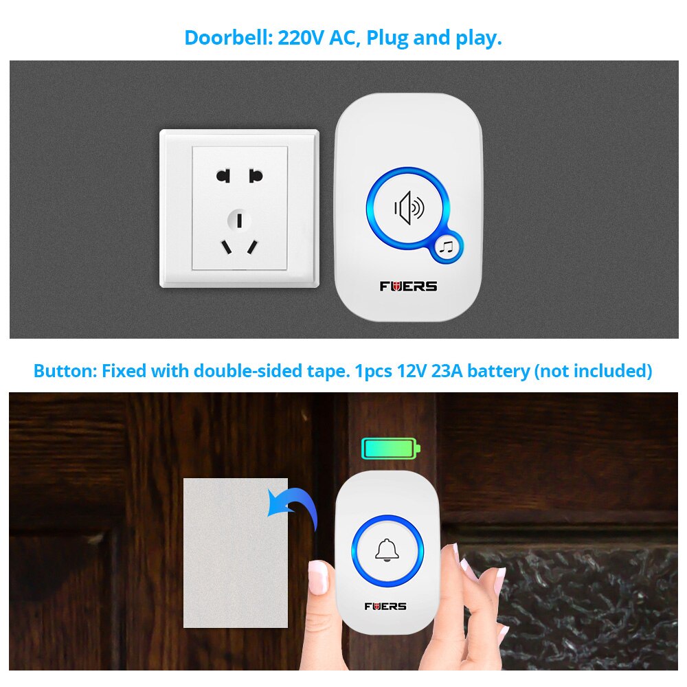 Fuers Draadloze Deurbel Waterd - Home Security Bell recensie en prijs